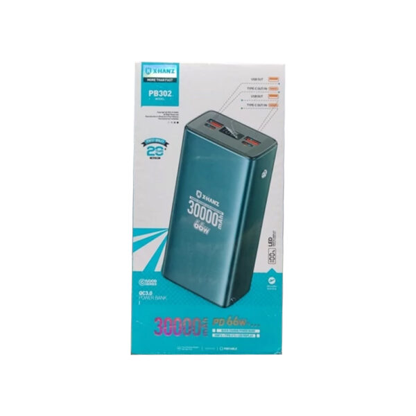 پاوربانک ایکس هانز 66وات مدل X-HANZ  bp302 30000mAh 66w
